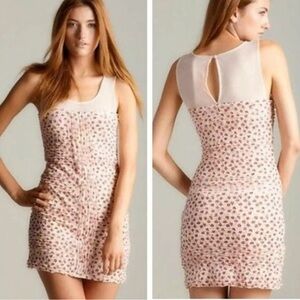 Y2K Free People Blush mini dress mesh and stretch sz small